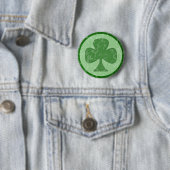 Verouderde Shamrock Ronde Button 5,7 Cm (In situ)