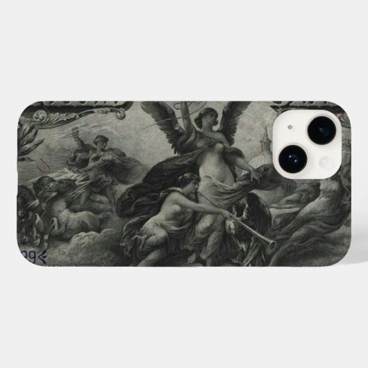 Verouderde Silver Certificate van $5 Case-Mate iPhone Case (Achterkant (horizontaal))