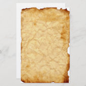 Verouderde smeedstukken briefpapier (Voorkant / Achterkant)