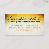 Verouderde Sunkissed Salon Loyaliteit Card Klantenkaartje (Achterkant)