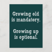 Verouderde teelt is verplicht briefkaart (Voorkant)