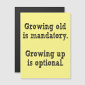 Verouderde teelt is verplicht magnetische uitnodiging (Voorkant / Achterkant)