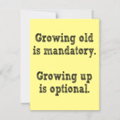 Verouderde teelt is verplicht magnetische uitnodiging (Voorkant)