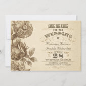  verouderde typografie Sla de datum op Save The Date (Voorkant)