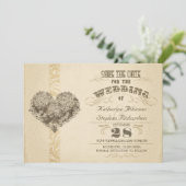  verouderde typografie Sla de datum op Save The Date (Staand voorkant)