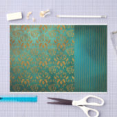  Verouderde Verstoorde Turquoise Decoupage Tissuepapier (Craft)