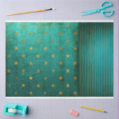 Verouderde Verstoorde Turquoise Decoupage Tissuepapier (Craft)