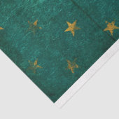 Verouderde Verstoorde Turquoise Decoupage Tissuepapier (Detail)