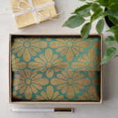 Verouderde Verstoorde Turquoise Decoupage Tissuepapier (Geschenk)