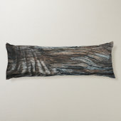 Verouderde Verweerde Lagen Eucalyptus Boom Blauwe  Lichaamskussen (Achterkant)