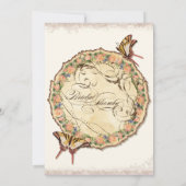 Verouderde Victoriaans Uitnodiging van de Bridal v (Achterkant)