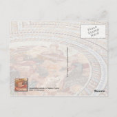 Verouderde vloermozaïek in Paphos, Cyprus Briefkaart (Achterkant)