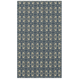 Verouderde vogel Willow Style Navy Blue Tablecloth Tafelkleed