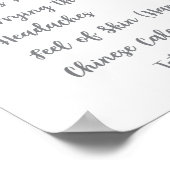 Verouderde vrouwtjes Tale Gender Reopenbaart teken Poster (Hoek)