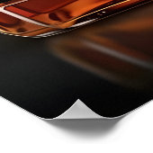 Verouderde Whiskeyfles Aangepaste Verjaardag Poster (Hoek)