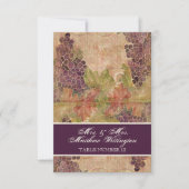 Verouderde Wijngaard Tafelnummer Stoelen Rangschik (Voorkant)