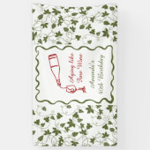 Verouderen Als Fijne Wijn Spandoek (Verticaal)