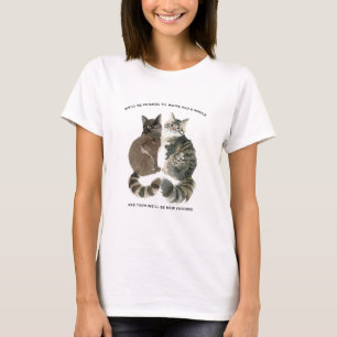 Verouderende humor voor kat-lievende vrienden echt t-shirt