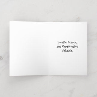 Veroudering als Bitcoin Funny Crypto Verjaardag Ka Folie Wenskaart