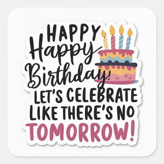 Veroudering als fijne wijn (of misschien kaas) vierkante sticker (Voorkant)