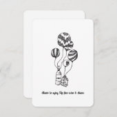 Veroudering als fijne wijn - platte Kaart op de ge (Voorkant / Achterkant)