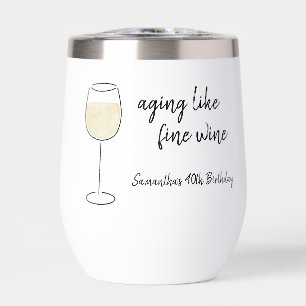 Veroudering als fijne wijn witte wijn glas verjaar