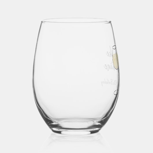 Veroudering als fijne wijn Witte wijn Verjaardag Wijnglas Zonder Voet (Rechts)