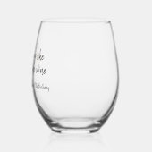 Veroudering als fijne wijn Witte wijn Verjaardag Wijnglas Zonder Voet (Links)