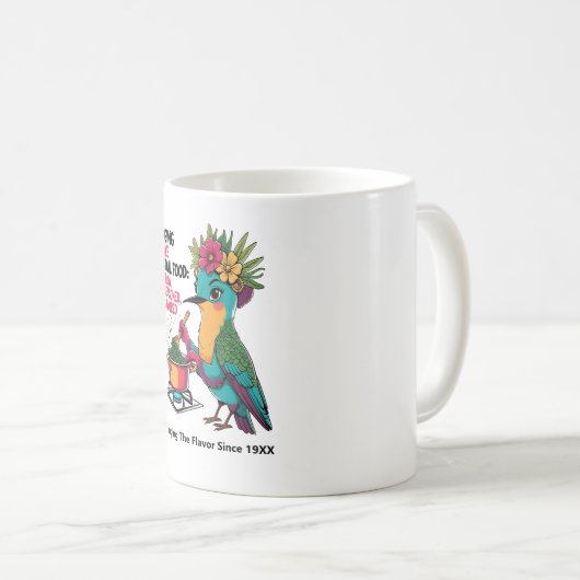 Veroudering als Soul Food Hummingbird Coffee Mok (Voorkant rechts)