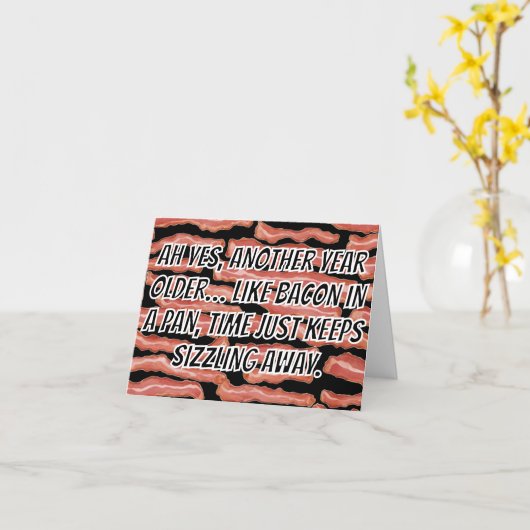 Veroudering als spek – knapperig, gouden, tijdloos kaart (Gele Bloem)