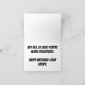 Veroudering als spek – knapperig, gouden, tijdloos kaart (Binnen)