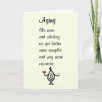 Veroudering Een grappig Gelukkig Verjaardagsgedich