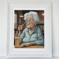 Veroudering Humor |l Oude Dame Drink Bier en Shot