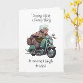 Veroudering Humor tussen vrienden Kaart (Gele Bloem)