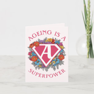 Veroudering is een grootmacht verjaardag feestdagen kaart