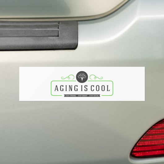 Veroudering is een kindersticker bumpersticker (Op auto)