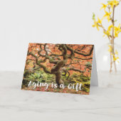 Veroudering is positief voor de cadeauleeftijd met kaart (Gele Bloem)