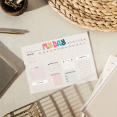 Veroudering op zijn plaats, zorgzame dagelijkse pl notitieblok