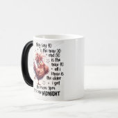 "Veroudering opnieuw gedefinieerd: mok ontwerp (Voorkant links)