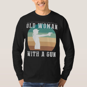 Veroudering Trigger-Happy: Old Mans Pistool Skills T-shirt