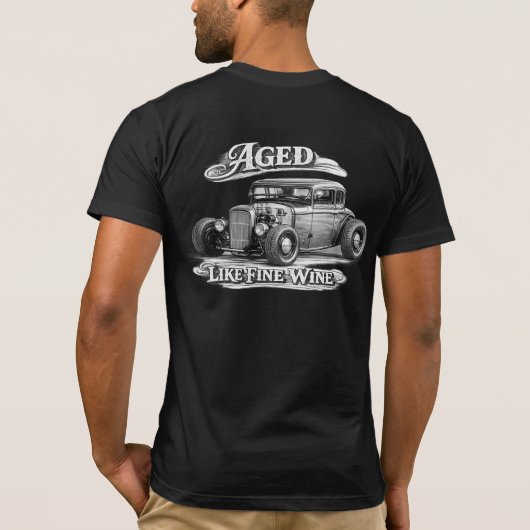 Veroudert Als Fijne Wijn T-shirt (Achterkant)