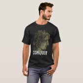 Verover Alexander de Grote Hoofd van het Oude Grie T-shirt (Voorkant volledig)