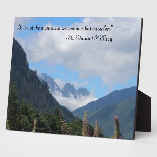 Verover de berg fotoplaat (Zijkant)