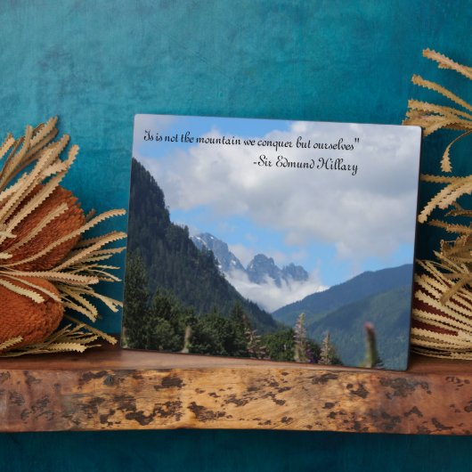 Verover de berg fotoplaat (Zijkant)