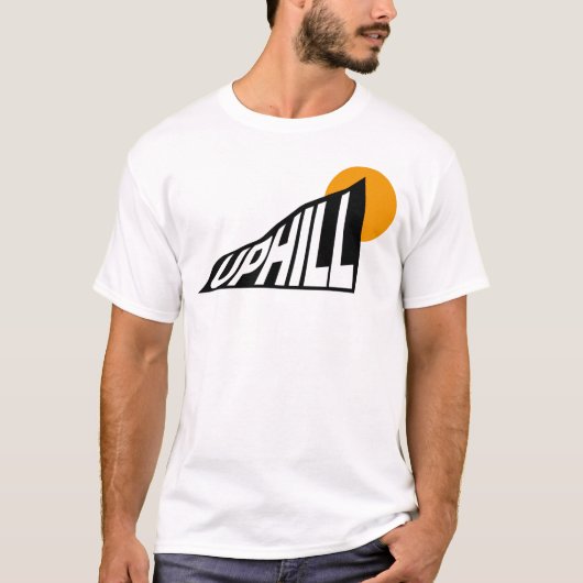 Verover de klim: Uphill Motivation T-shirt (Voorkant)