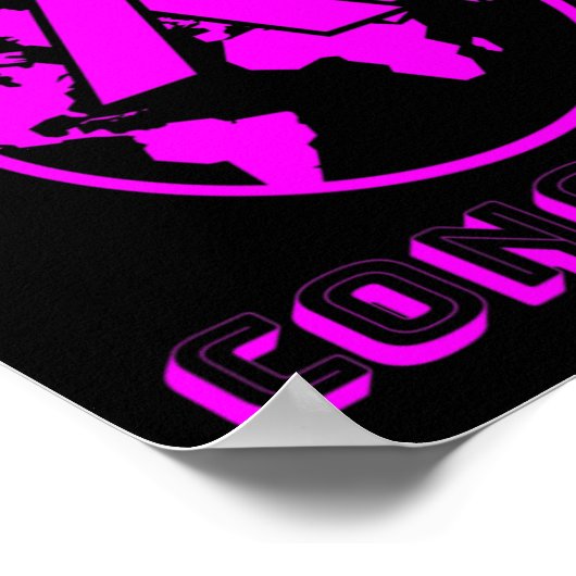 VEROVER! de wereld - strijd tegen borstkanker Poster (Hoek)