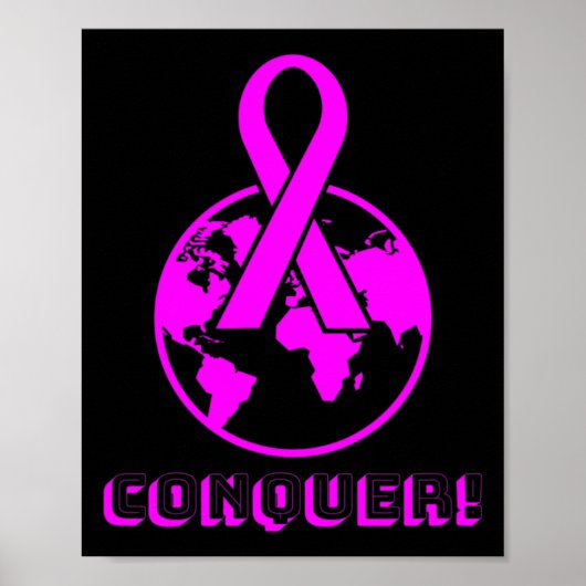 VEROVER! de wereld - strijd tegen borstkanker Poster (Voorkant)
