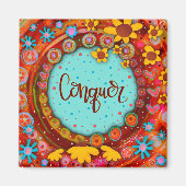Verover Fun Floral Modern Inspirity Magneet (Voorkant)