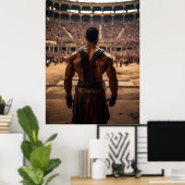 Verover het Colosseum: Oude Gladiator Arena Pos Poster (Thuiskantoor)