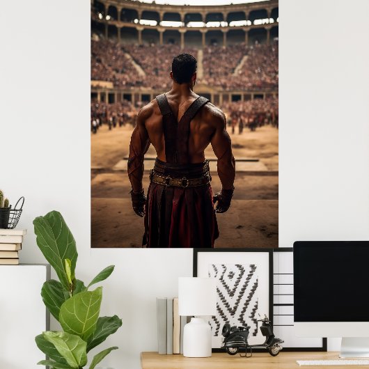 Verover het Colosseum: Oude Gladiator Arena Pos Poster (Thuiskantoor)
